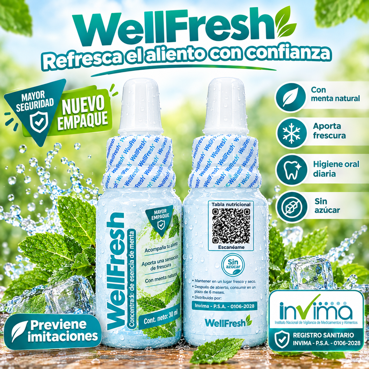 WellFresh tratamiento para mal aliento