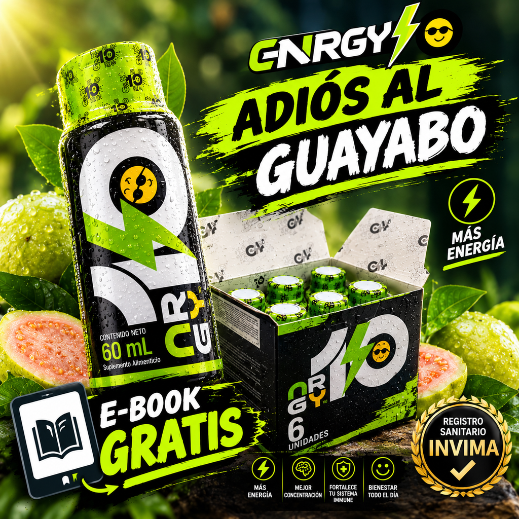 Energy 10 Cero Guayabo x 6 frascos