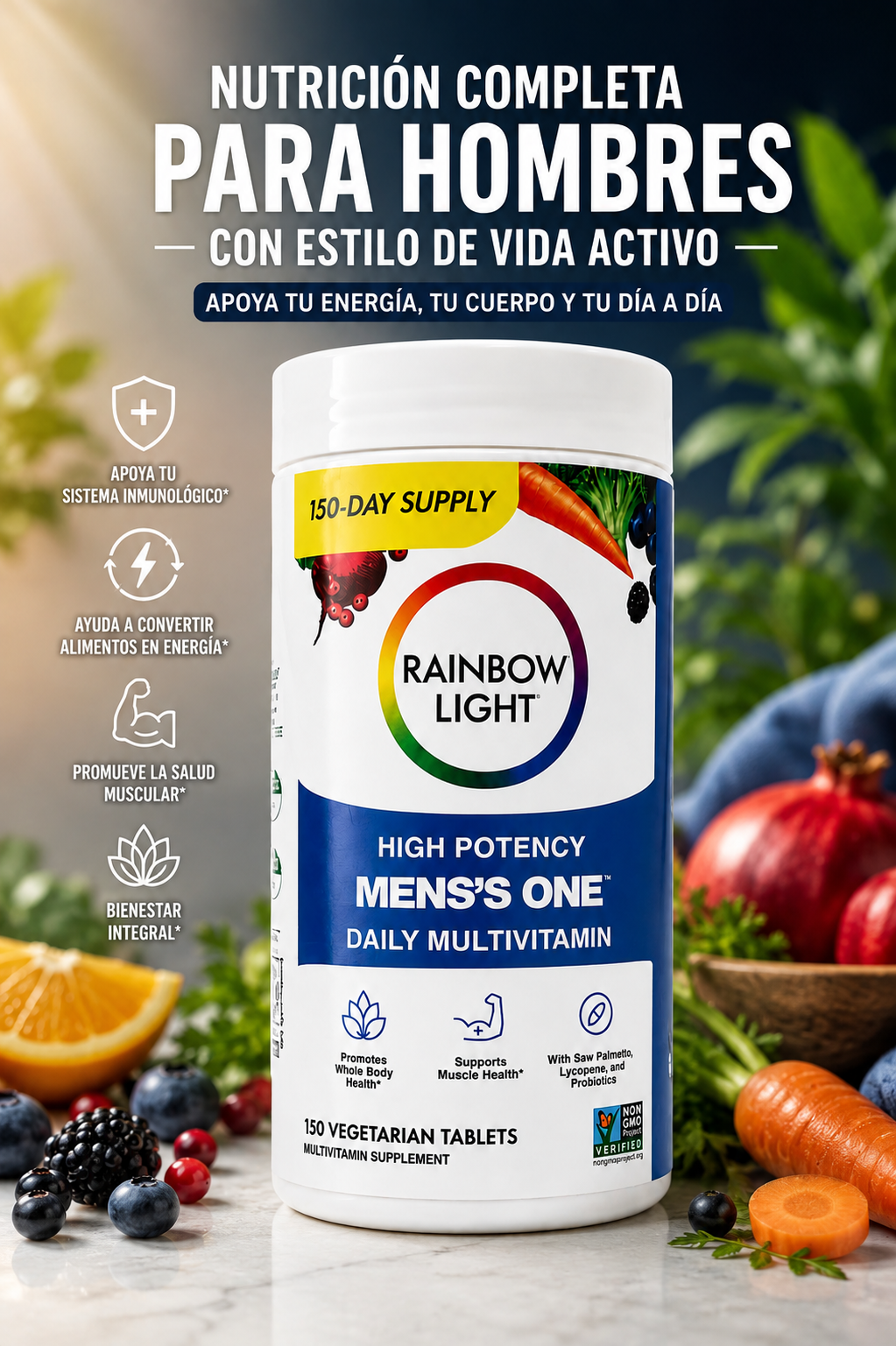 RAINBOW LIGHT MEN’S ONE – PARA HOMBRRES